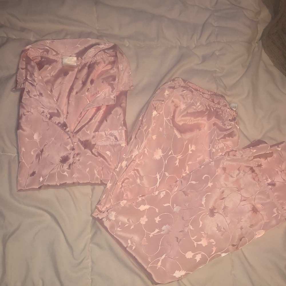 Pink Silk pajama set